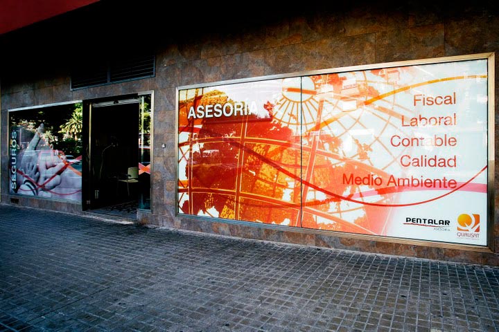 La entrada de la Asesoria Pentalar